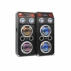 Skytec Enceintes De Sono SPLED600 Pack Enceintes Sono DJ PA