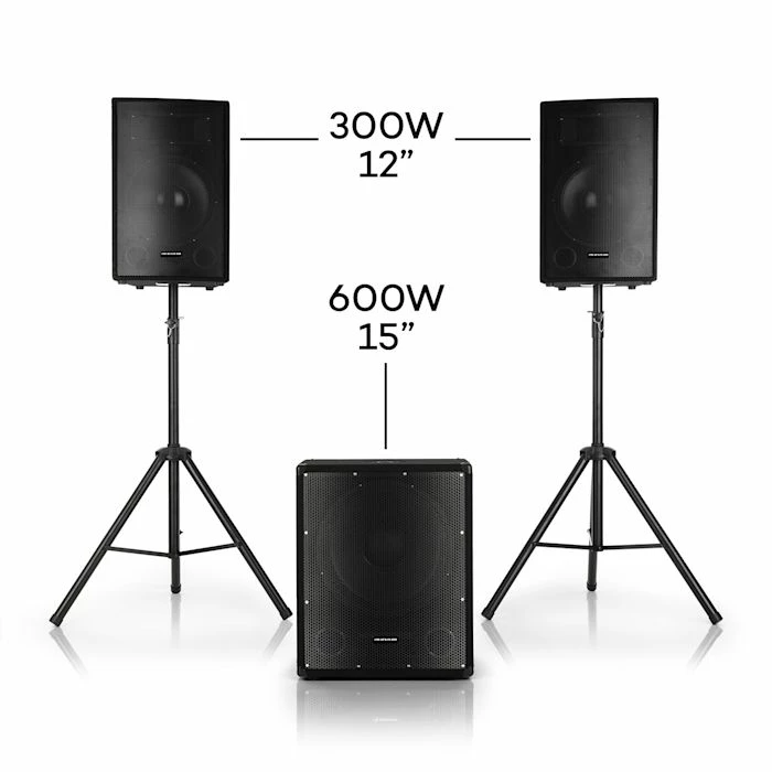 Auna Pro Packs & Sets Sono Cube 1512 2.1 Ensemble De Sono Dynamique – Image 3