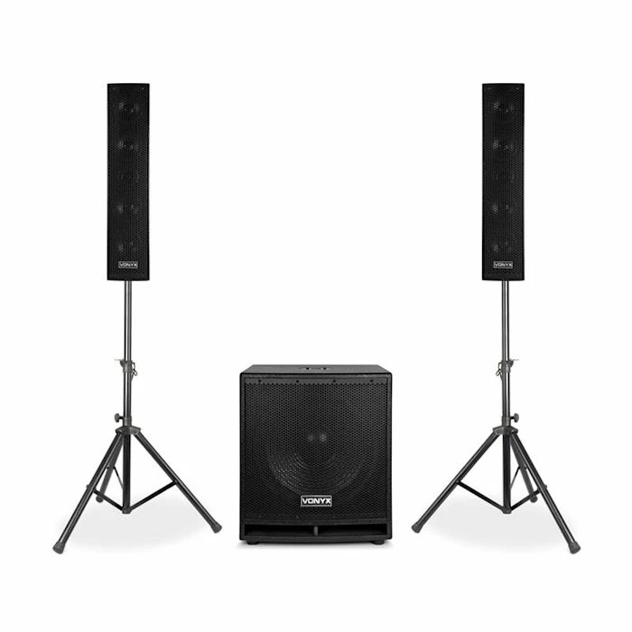 Vonyx Packs & Sets Sono VX880BT 2.1 Ensemble D'enceintes Actives