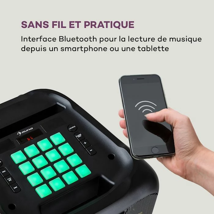 Auna Enceintes De Sono Enceinte DJ Clubmaster – Image 4