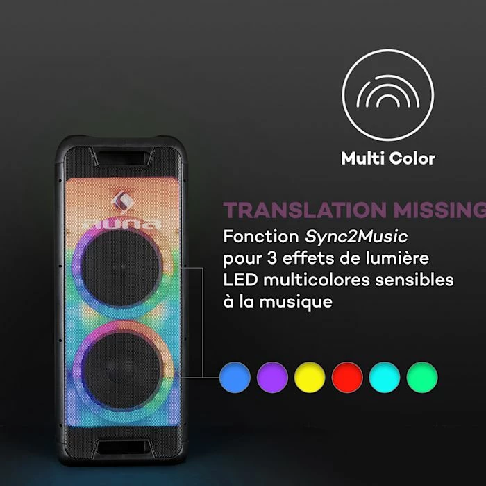 Auna Enceintes De Sono Enceinte DJ Clubmaster – Image 6