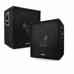 Vonyx Subwoofers Sono Paire De Caissons De Basses Actifs 15" 1200W