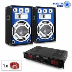 Electronic-Star Packs Sono Classés Selon Les Performances Blue Star Series "Basscore Bluetooth" Système De Sono